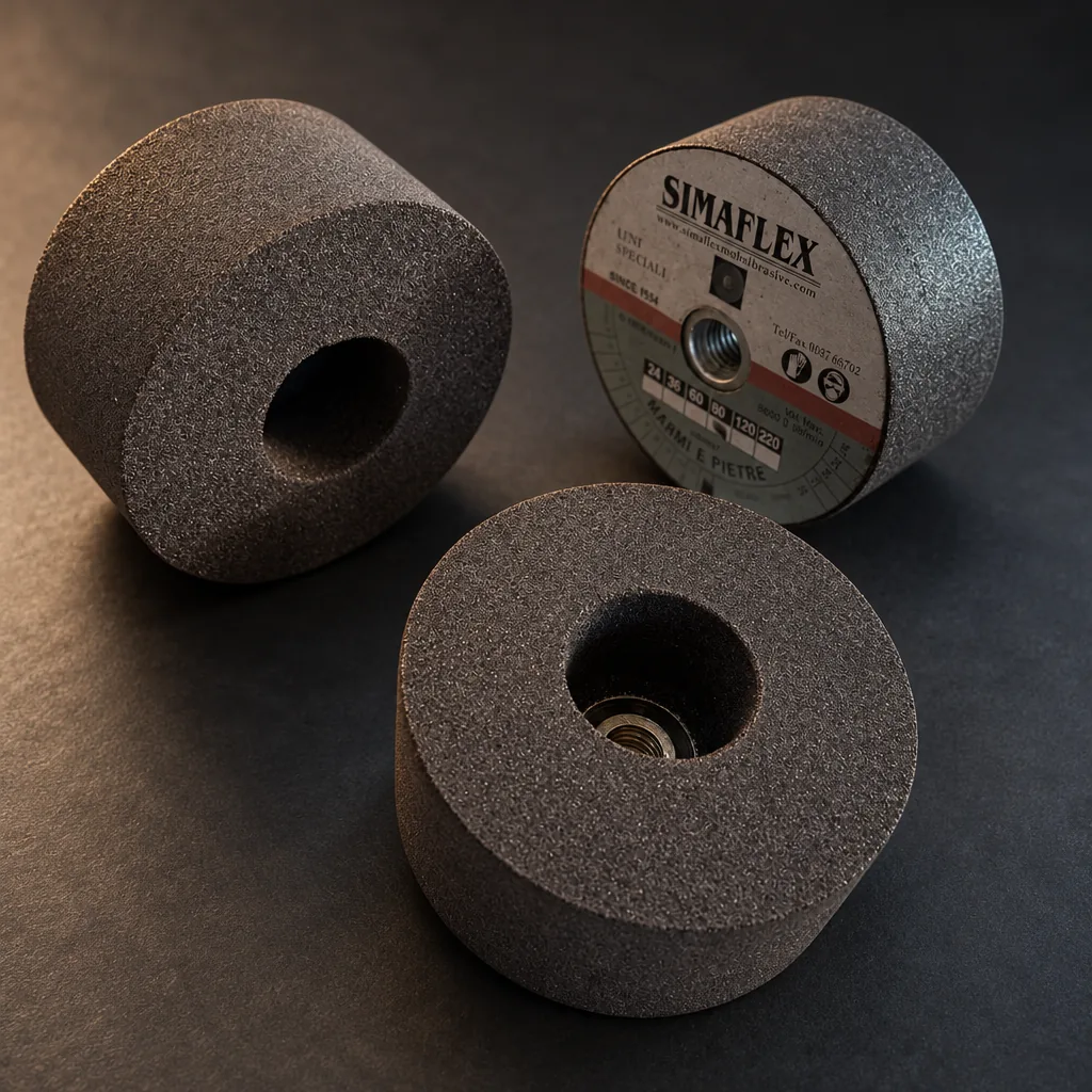 Simaflex 100x46 straight cup wheel with M14 thread, the phenolic-bond ring cup for chamfering marble and granite