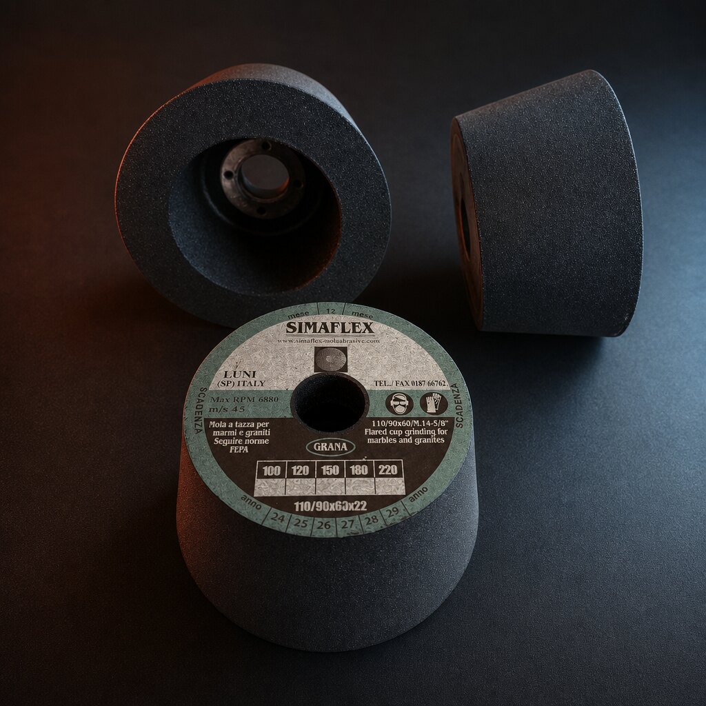 Simaflex 110/90 conical cup wheels for marble and granite